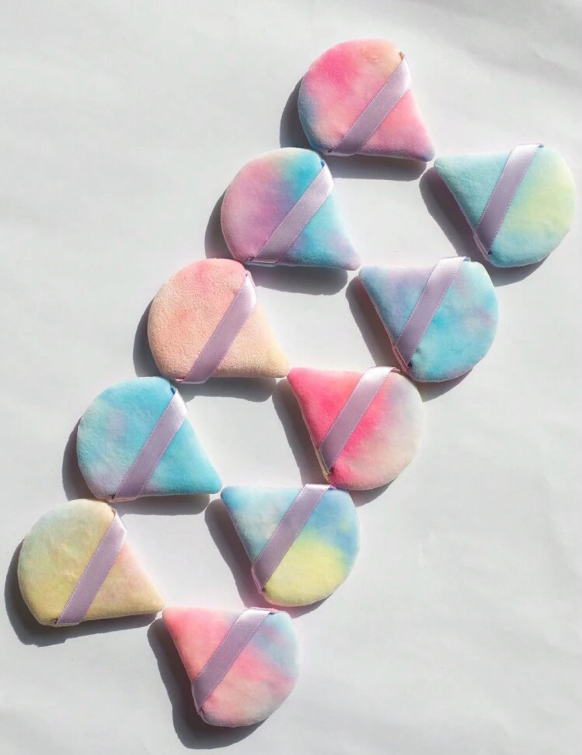 3pcs Triangle Velvet Powder Puff