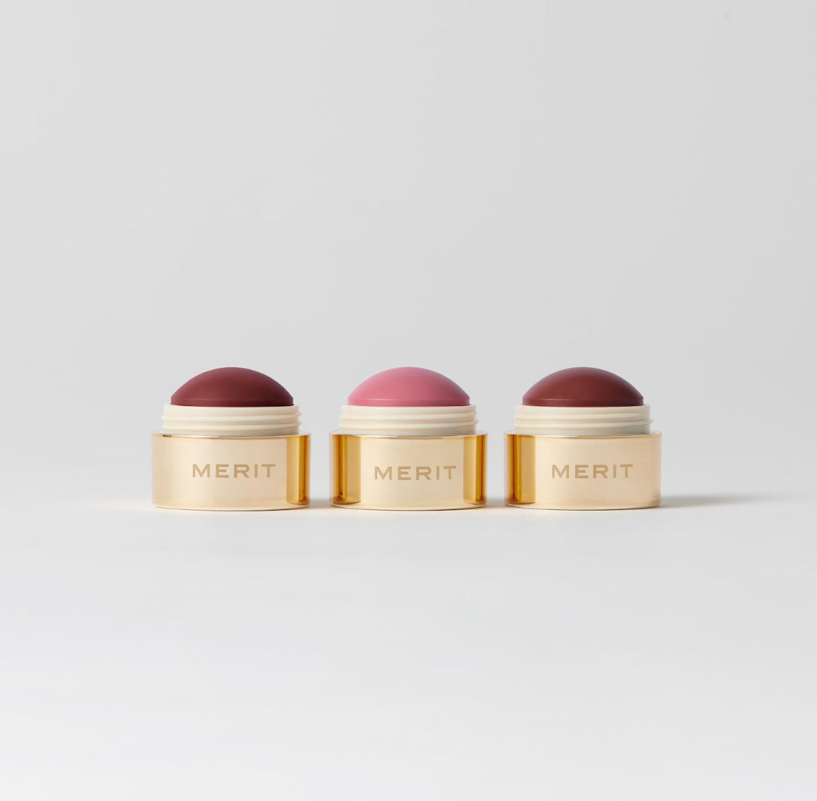 MERIT Mini Flush Balm Cream Blush Trio Set