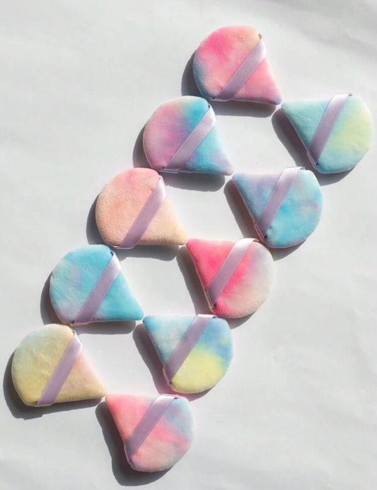 3pcs Triangle Velvet Powder Puff