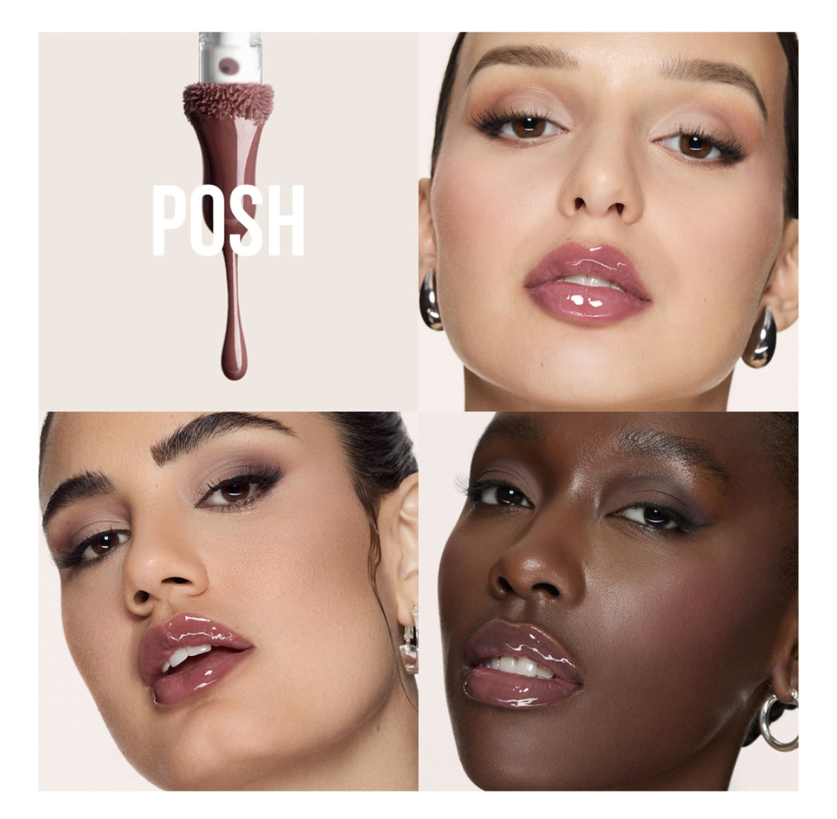 Huda Beauty Faux Filler Extra Lip Gloss In Posh