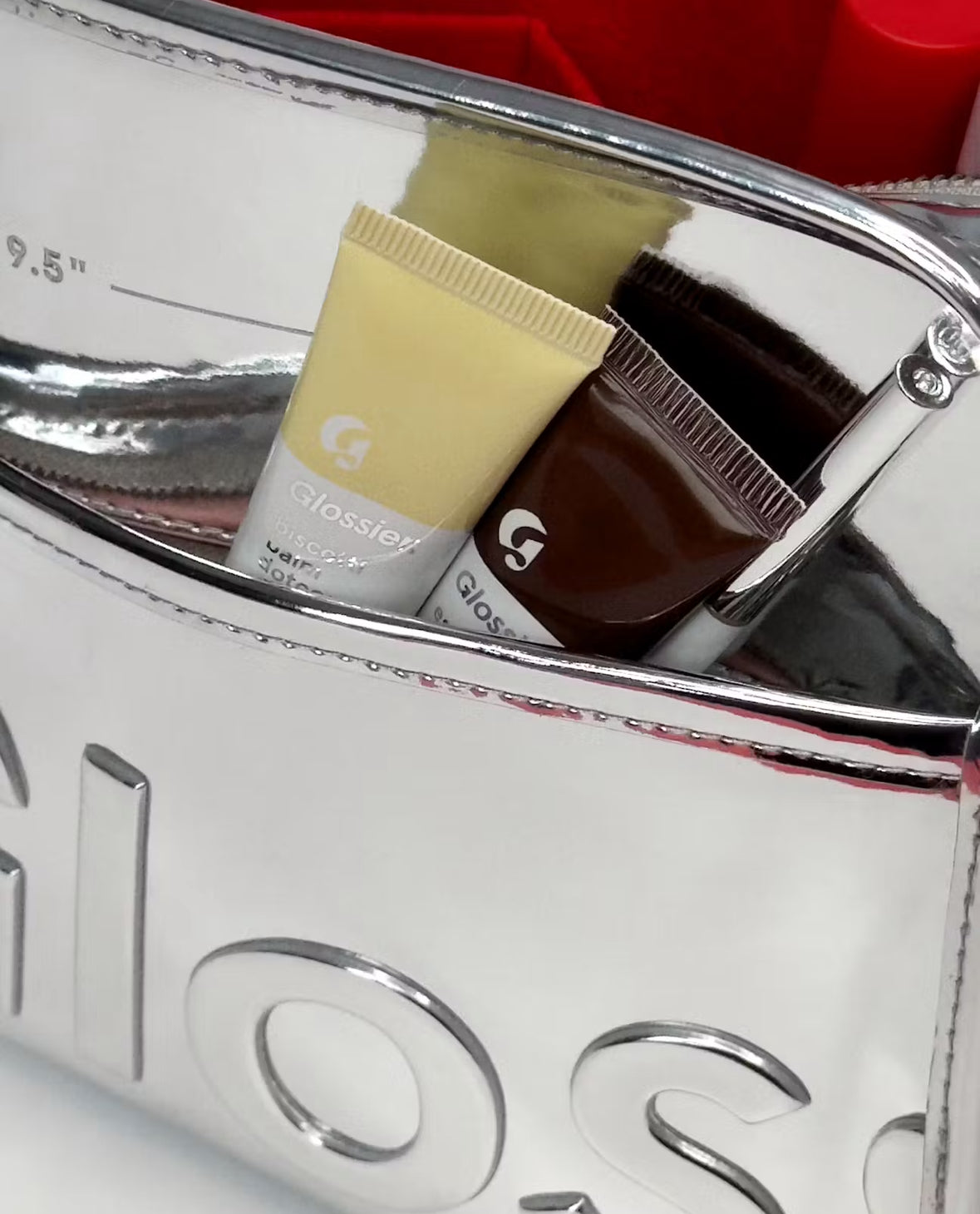 Glossier Chrome Beauty Bag - Limited Edition