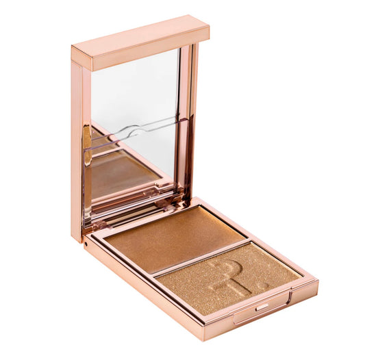 Patrick Ta Major Glow Crème & Powder Light Reflecting Translucent Highlighter Duo In Honey