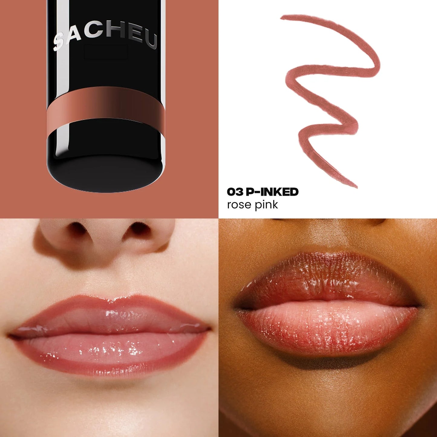 Sacheu Peel-Off Lip Liner Stay-N In p-INKED